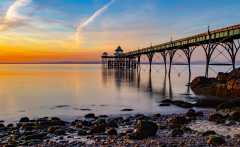 001 Clevedon Pier at Sunset,Cliff McFarlane